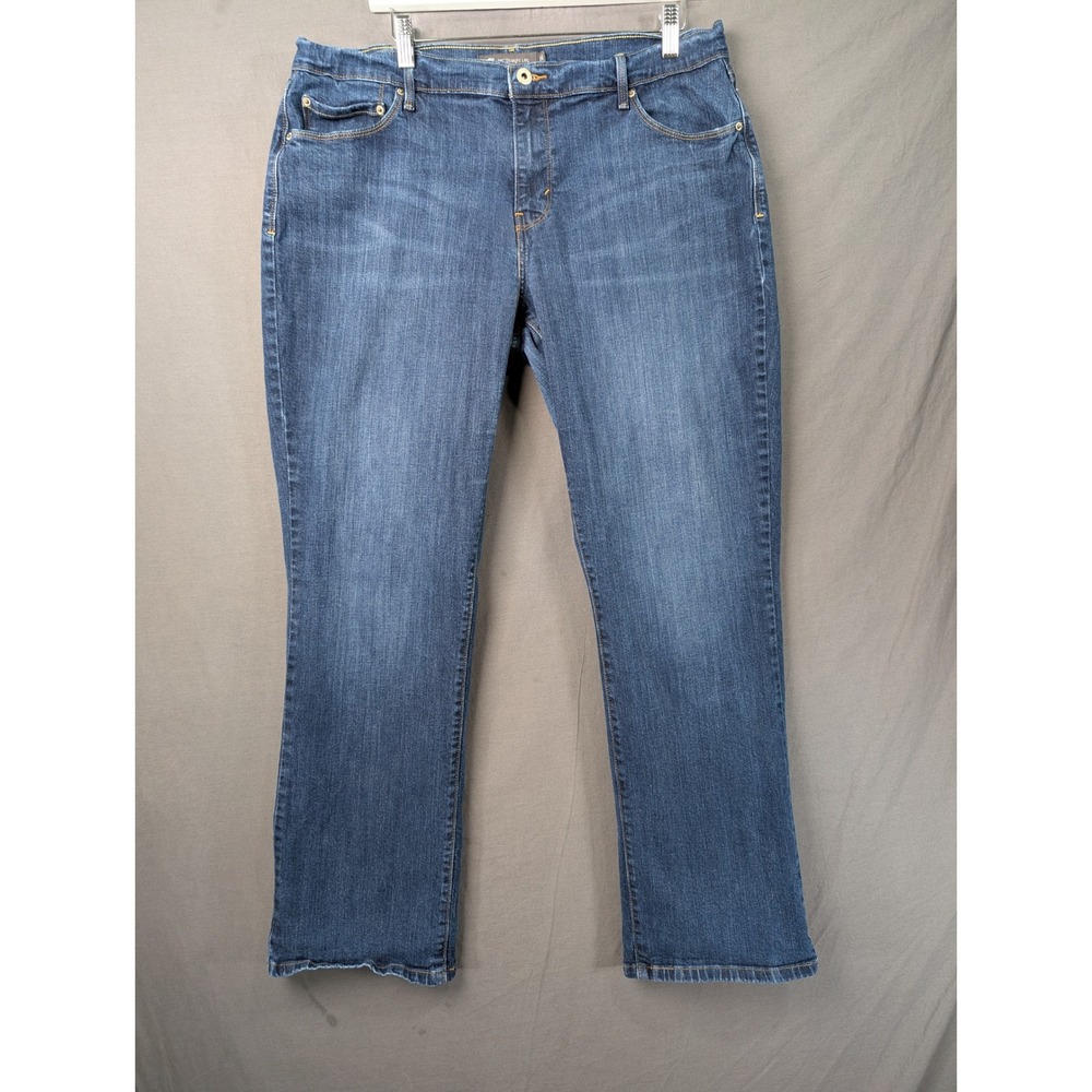 Levis 505 Straight Leg Jeans Womens 16M Blue Denim Medium Wash W33 L32